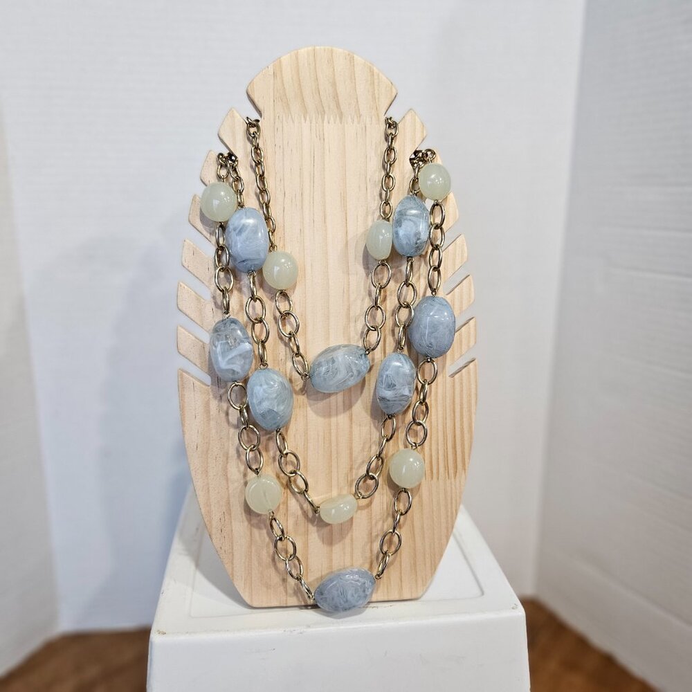 Chunky Gold Tone Necklace #93
